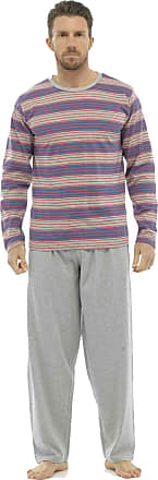 Tom Franks Mens Jersey Cotton Two Tone Nightwear Pyjamas Lounge Wear 