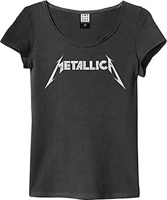 Amplified Metallica Logo Charcoal Womens T-Shirt