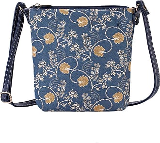 Signare Tapestry Small Crossbody Bag Sling Bag for Women with Navy Blue Sea  Shell Design (SLING-SHELL)