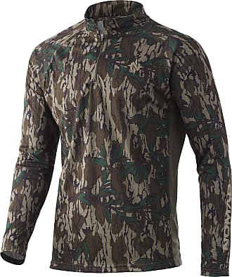 X-Large Nomad Mens Cooling 1/4 Zip Top Mossy Oak Bottomland 