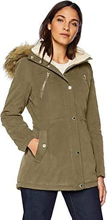 women's olive parka with fur hood