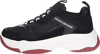 calvin klein jeans leather chunky trainers