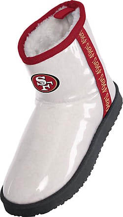 FOCO Women's NFL Team Logo Knit High End Colorblend Button Boots