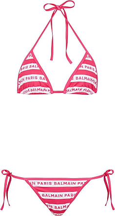 Balmain Bra With Logo in Pink