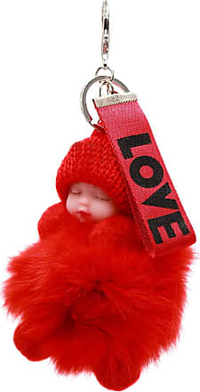  surell Genuine Fox Fur Pom Fox Keychain - Bag Purse Cute Animal  Charm - Pocketbook Accessory - Fluffy Fashion Key Chain - For Wallet Purse  Bag Keys-White : Clothing, Shoes & Jewelry