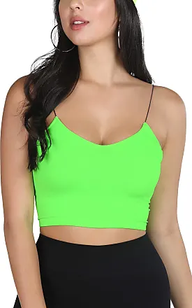 New Neon Green Light Weight Netted Bralette Top by Nikibiki One Size