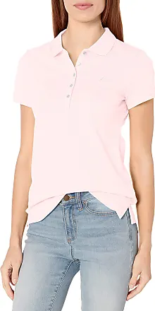 Nautica Women's Sustainably Crafted Ocean Split-Neck Polo, Bachelor Button  at  Women's Clothing store