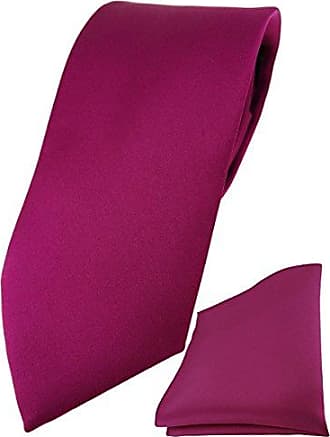 TigerTie Security Sicherheits Krawatte Einstecktuch cremeweiss einfarbig Uni