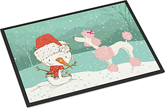 Carolines Treasures Snowman with Papillon Floor Mat 19 x 27 Multicolor 