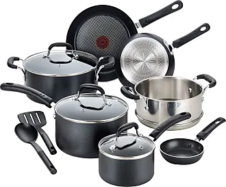 T-fal Ingenio Nonstick Cookware Set 14 Piece, Induction Oven Broiler Safe  500F, Pots and Pans, Oven, Broil, Dishwasher Safe, Detachable Handle, Smoke