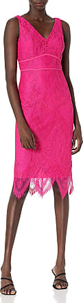 Nanette Lepore Womens SLVS V Nk Shift Dress W/Midrift, Passion Pink, 2