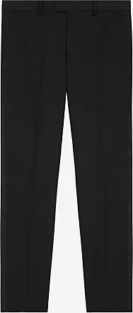 Black tuxedo trousers with satin details
