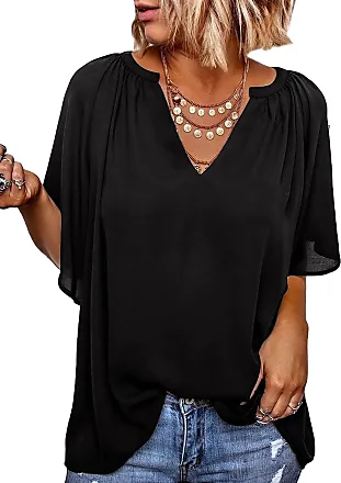 Short Sleeve Plus-Size Casual & Dressy Blouses