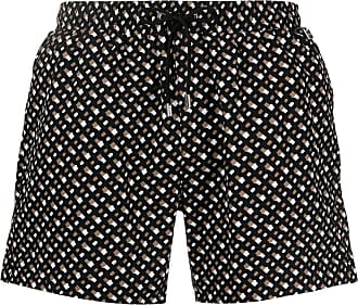 Boss Men's Monogram-Print Swim Shorts