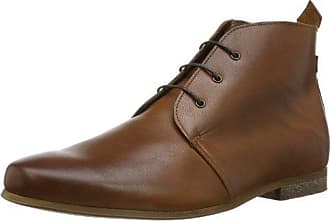 Herren Jungen Leder Braun Chukka Wüste Mid Schnürstiefeletten Schuhe Größe 7-12 