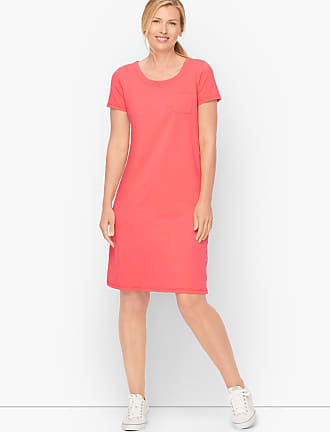 S Sizes NWT Gap Twist Back T Shirt Dress in Slub Fresh Coral Color Women`s M 