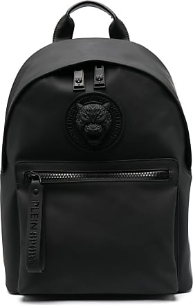 Plein Sport Tiger Head-motif Debossed Backpack - Black