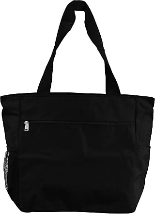 World Traveler 13.5 Inch Beach Bag, Black, One Size
