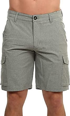 Damen Bekleidung Kurze Hosen Cargo Shorts Saint Laurent Baumwolle Hoch sitzende Cargo-Shorts in Grau 