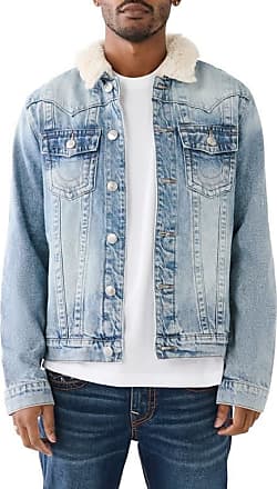 Lucky Brand Faux Shearling Lined Denim Jacket in Purcell