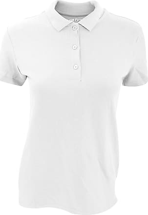 Gildan Gildan Womens/Ladies Premium Cotton Sport Double Pique Polo Shirt (XL) (White)