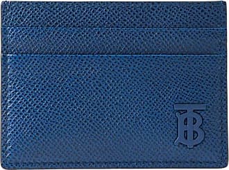 Burberry Kier Check E-Canvas & Leather Card Case