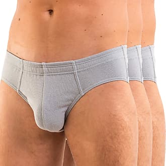 HERMKO 3240/ Pack of 3/ Mens Briefs with Fly and Soft Waistband