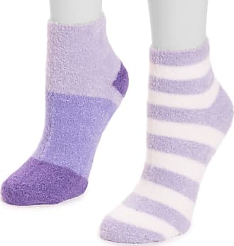 Muk Luks Women's Knee-High Socks OSFM Pink/Purple Multi-Colored 