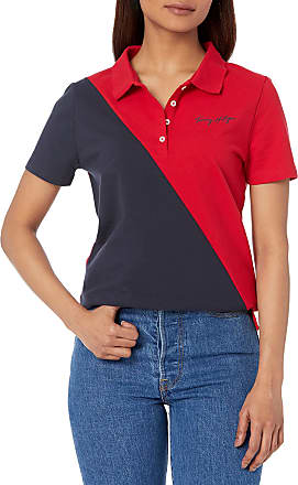 Kleding Gender-neutrale kleding volwassenen Tops & T-shirts Polos Maat L Vintage Tommy Hilfiger Signature Split Kleuren Polo Shirt. Gratis verzending 