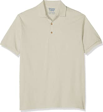 Gildan Mens DryBlend Adult Jersey Polo Shirt, Yellow (Sand), Medium (Size: M)