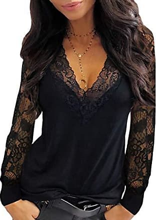 Miinto Femme Vêtements Chemisiers & Tuniques Chemisiers Taille: 44 FR Femme Rindaiw blouse Noir 