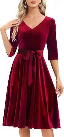  Ever-Pretty Women's Plus Size V-Neck See-Through Lace A-Line  Midi Evening Dresses for Women Elegant Burgundy US00 : Clothing, Shoes &  Jewelry