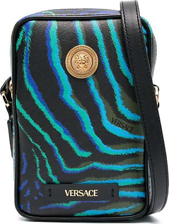 Versace Medusa Biggie Small Crossbody Bag, Male, Blue, One Size