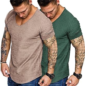  COOFANDY Men's 2 Pack Muscle T-Shirt Stretch Long Sleeve Gym  Workout Bodybuilding Training Tee Shirts Casual Hipster Tops Black/Army  Green : Clothing, Shoes & Jewelry