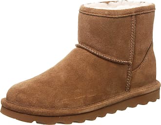 bearpaw women's boshie fashion boot taupe suede fur lined winter boots
