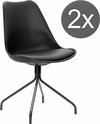 75 x 47 x 41 cm Sitz : 100/% Poyurethan Metall HxBxT Schwarz//Schwarz Tenzo 2er-Set Theo Designer Barst/ühle Lederoptik
