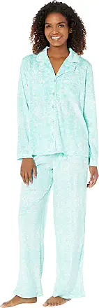 Karen Neuburger womens Cozy Lounge Pajama Set, Charcoal Painted Spot, Small  US at  Women's Clothing store