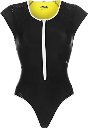 Slazenger Kids Boyleg Swimming Suit Junior Girls Stretch Fit Fabric Swimwear Navy 13 XLG