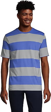 Allywit-Mens Summer Casual Stripe Round Neck Pullover T-Shirt Short Sleeve Top Blouse Big and Tall