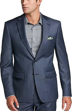 Calvin Klein X-Fit Slim Fit Mens Suit Separates Coat Blue Sharkskin - Size: 38 Regular
