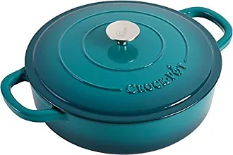 Crock Pot Artisan 2.5 Quart Oval Stoneware Casserole with Lid in Gradient  Teal