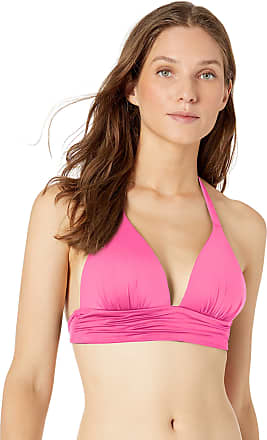 Pink Ellie V-neck bikini top Farfetch Women Sport & Swimwear Swimwear Bikinis Bikini Tops 