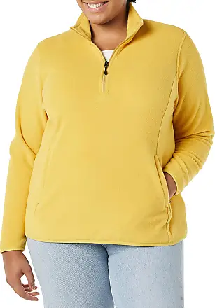  Essentials Womens Long-Sleeve Fleece Quarter-Zip Top