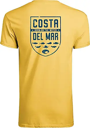 Costa Del Mar mens Emblem Marlin Short Sleeve Crewneck T Shirt