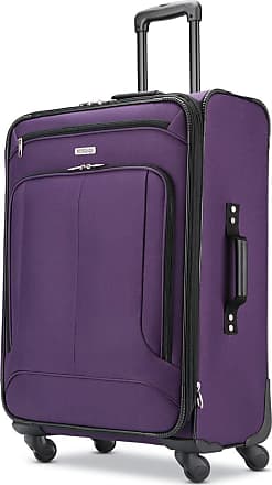 american tourister purple trolley bag
