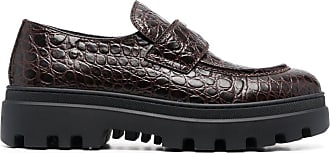 Car Shoe Crocodile Effect Loafers