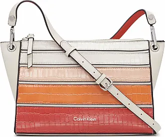 Calvin Klein Crossbody Monogram Logo Women’s Crossbody Bag Beige & Orange  NEW