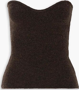 NANUSHKA Zosia bouclé-knit merino wool-blend bra top