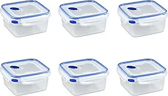 Sterilite 0 Ultra-Seal 16 Cup Food Storage Container, See-Through Lid &  Base with Rocket Red Accents, 4-Pack