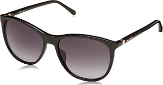 Fossil Women's Black Soft Square Sunglasses w/ Flash Lens 2066S 0807 G4 